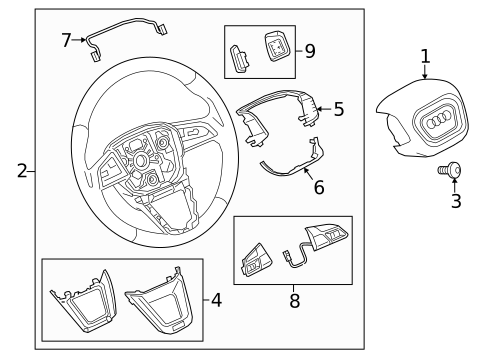 Steering Wheel & Trim for 2023 Audi SQ5 Sportback #0