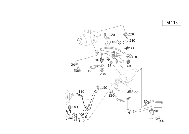 2209972652 - : Hose for Mercedes-Benz Image