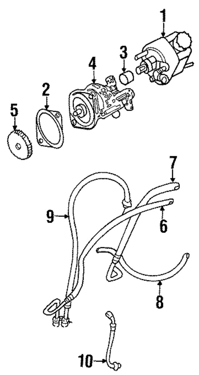 4883960AB - Steering: Power Steering Pump for Mopar Image