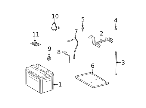 Structural Components & Rails for 2007 Toyota Highlander #4