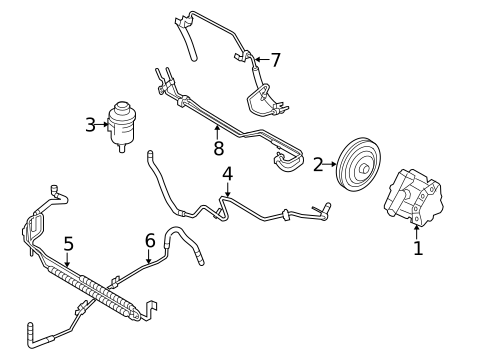 Pump & Hoses for 2010 Volvo V70 #0