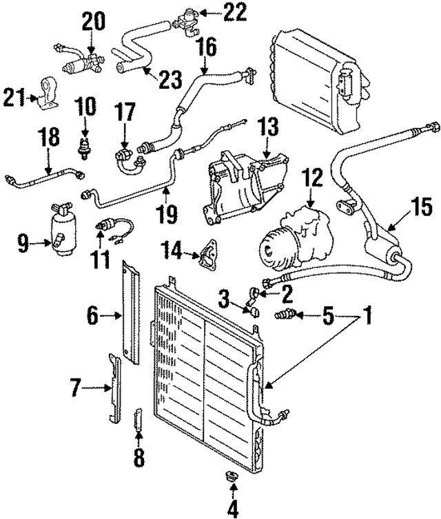 1192301156 - HVAC: A/C Refrigerant Suction Hose for Mercedes-Benz Image
