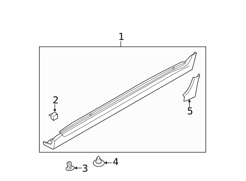 Exterior Trim - Pillars for 2011 Subaru Impreza #0