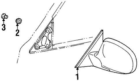 Outside Mirrors for 1997 Isuzu Hombre #0