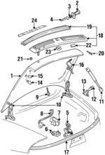 25665607 - Body: Trunk Lid for Oldsmobile: Aurora Image