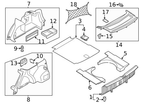 Interior Trim - Rear Body for 2015 Volkswagen Passat #0