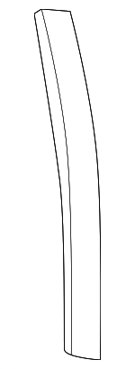 99654361503 - Body: Quarter Glass Gasket for Porsche: 911 Image