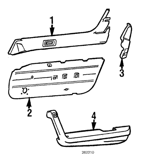 Interior Trim - Door for 1984 Dodge Conquest #0
