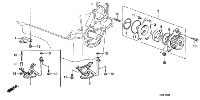 Oil Pump for 1987 Honda Accord #0
