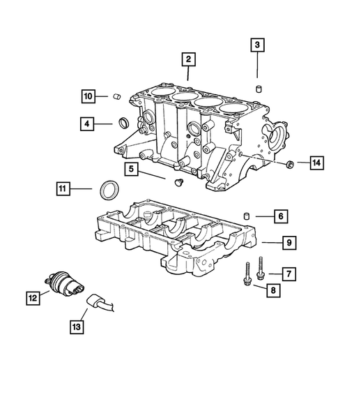 Cylinder Block for 2006 Chrysler Sebring #0