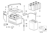 61217586962 - Vehicle Electrical System: Battery From Exide (Warranty Only) for BMW Image