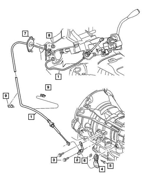 Gearshift Controls for 2007 Dodge Dakota #0