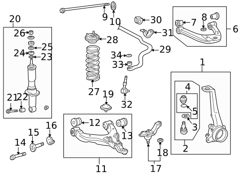 Suspension Components for 1999 Toyota 4Runner #2