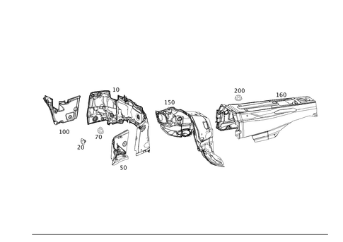 Damping in Engine Compartment for 2013 Mercedes-Benz E400 #0
