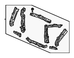 60400T6Z305ZZ - Body: Radiator Support for Honda: Passport, Ridgeline Image