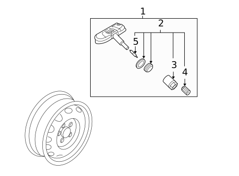 Tire Pressure Monitor Components for 2009 Volkswagen Jetta #0