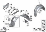 51712993140 - : Lid, Wheelhouse Cover for BMW Image