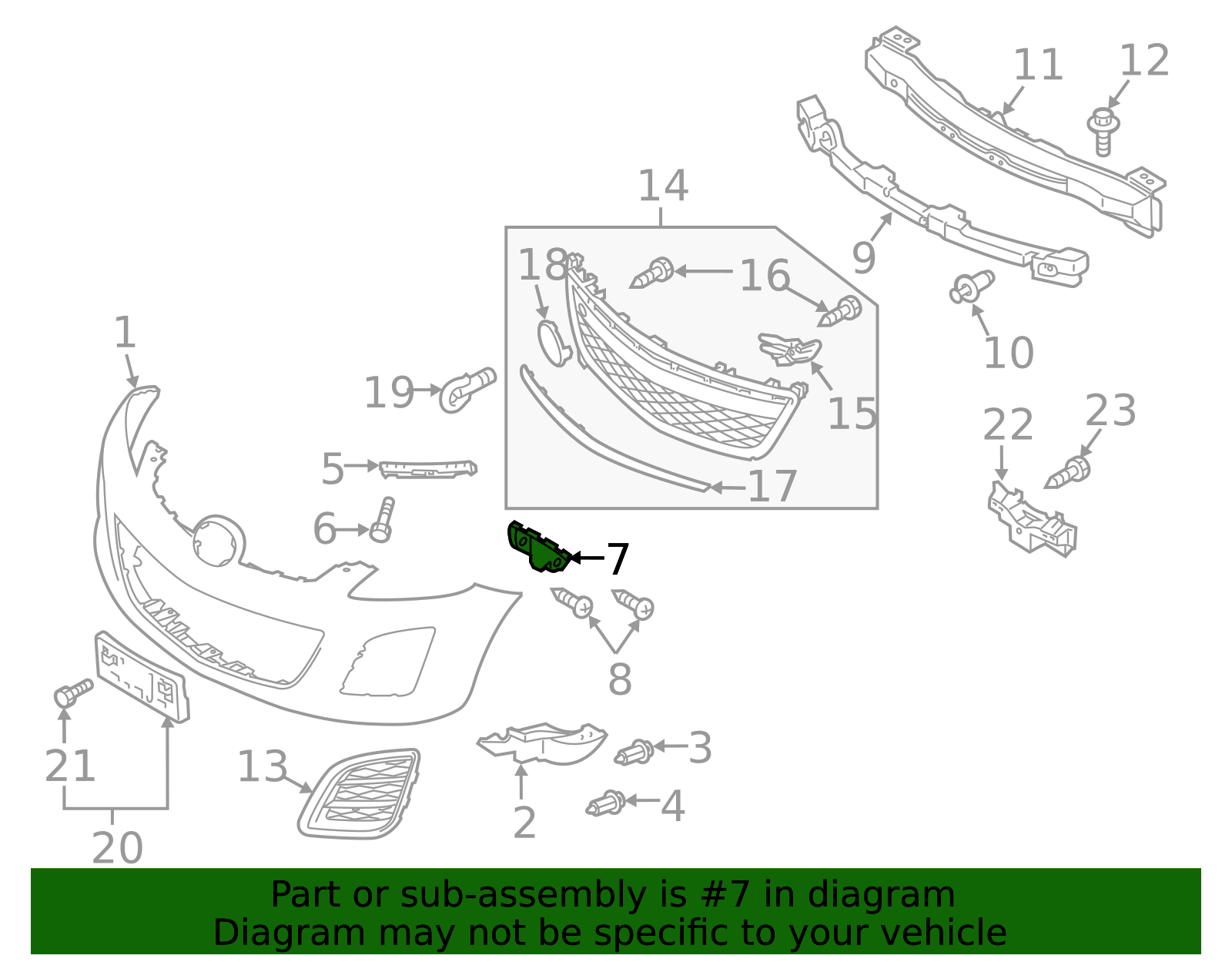 2007-2012 Mazda CX-7 Bumper Guide EH14-50-0T1A | OEM Parts Online