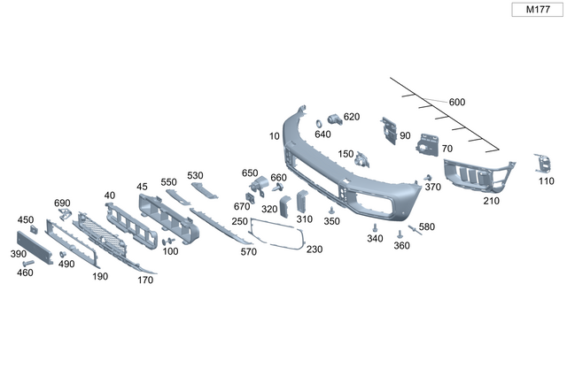 4658856401 - : Cover, Bumper Area for Mercedes-Benz Image
