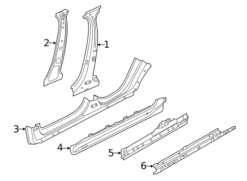 Center Pillar & Rocker for 2026 Volvo EC40 #1