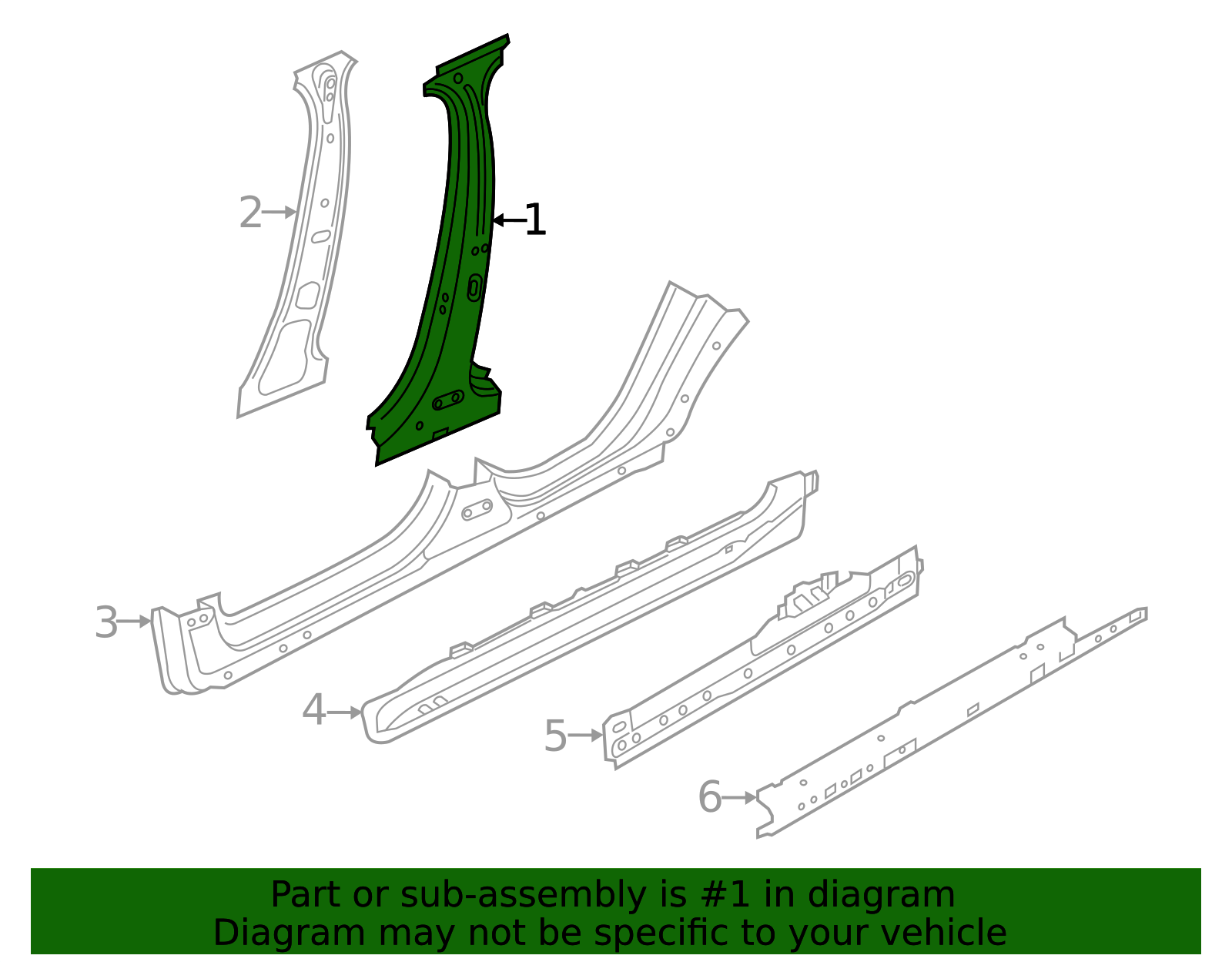 32131383 - High-Quality Body B-Pillar Reinforcement for 2021-2022 Volvo ...