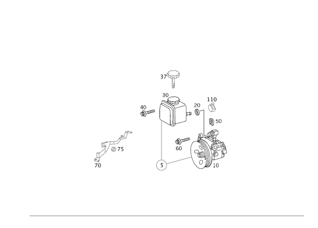 44668001 - : Hydraulic Pump for Mercedes-Benz: CLK550 Image