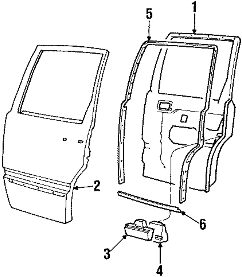 Door & Components for 1995 Volvo 850 #0