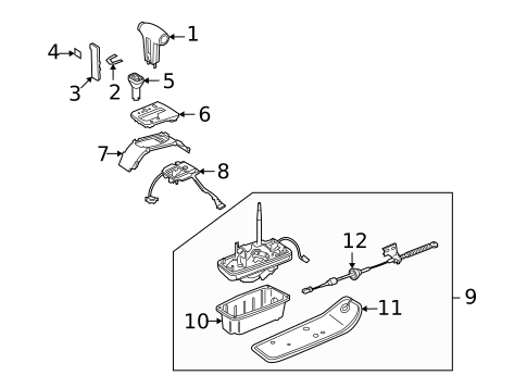 Gear Shift Control for 2004 Volkswagen Phaeton #0