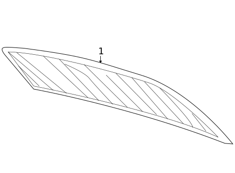 Glass & Hardware - Back for 2016 Dodge Challenger #0