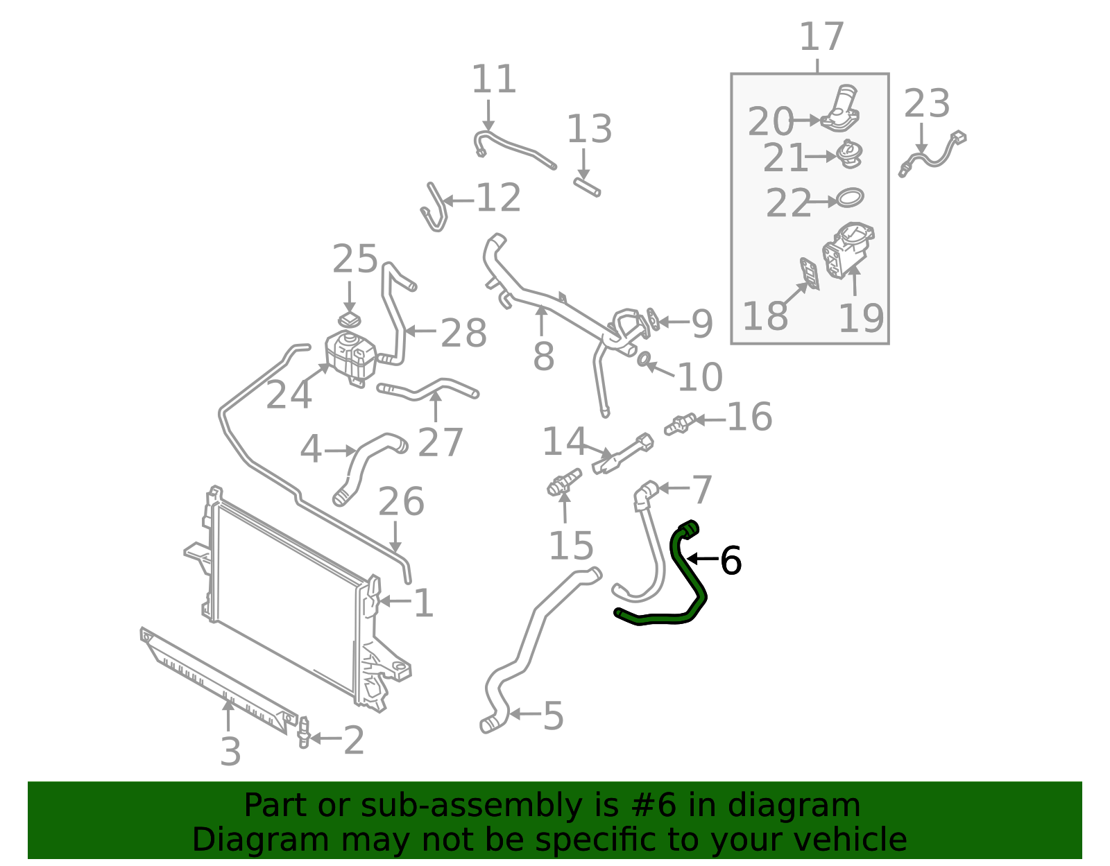 31319444 - High-Quality Radiator Coolant Hose for 2003-2006 Volvo XC90 ...