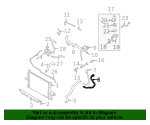 31319444 - High-Quality Radiator Coolant Hose for 2003-2006 Volvo XC90 ...