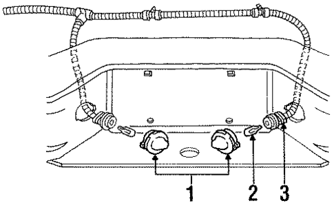 License Lamps for 1997 Mercury Mountaineer #0