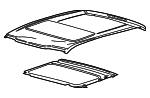 HC3Z2850202B - Body: Roof Panel for Ford: F-250 Super Duty, F-350 Super Duty Image
