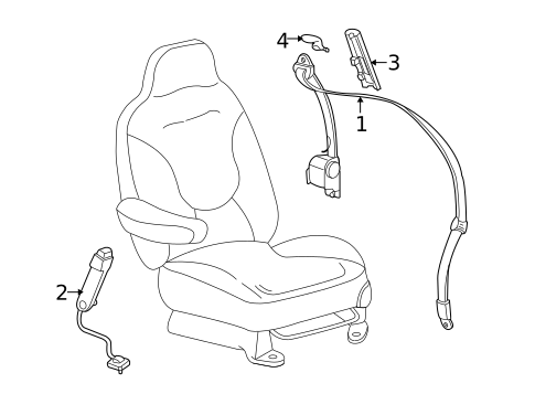 Seat Belt for 2010 Lincoln Navigator #2