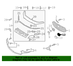 thumbnail image 2 of Genuine Mazda 3 Front Grille Emblem Bracket – 2019-2023 – OEM BDGK-50-721A (Made In Japan) 2 of 6