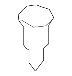 S51S51833 - Body: Center Plate Rivet for Mazda: 3, 5, 6, CX-3, CX-30, CX-5, CX-50, CX-70, CX-9, CX-90, MX-30 EV, MX-5 Miata Image