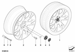 36113417267 - : Wheel, Alloy for BMW Image