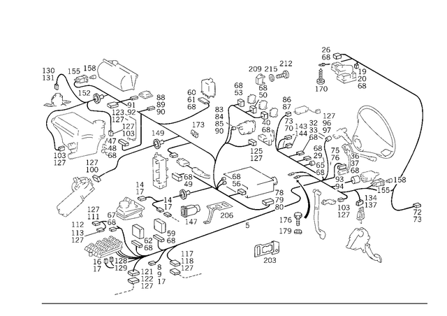 1245439132 - Electrical Equipment and Instruments: Electric Line for Mercedes-Benz: 500E Image image