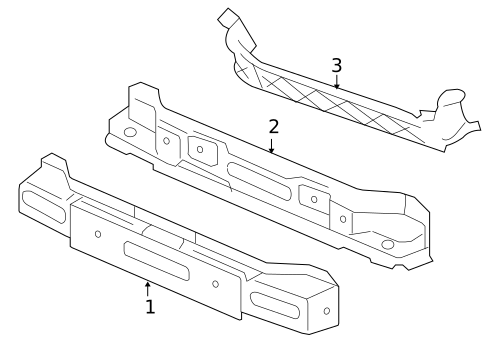 Radiator Support for 2003 Chevrolet SSR #0