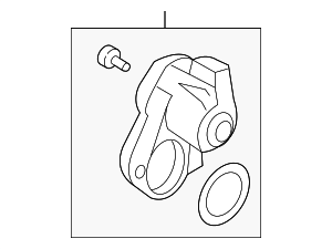 8W0998281 - Brakes: Parking Brake Actuator for Audi Image