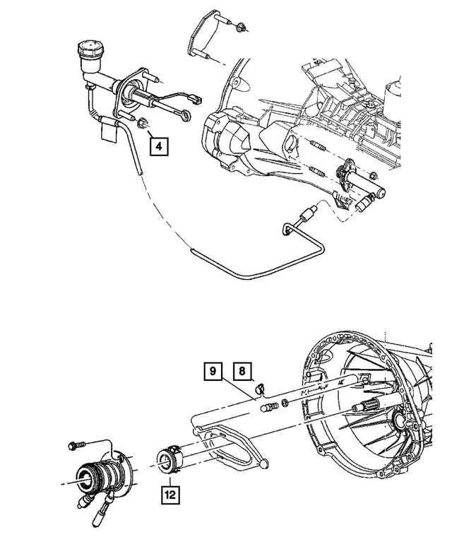 52110495AG - Clutch: Clutch Master Cylinder Hydraulic Assy for Mopar Image