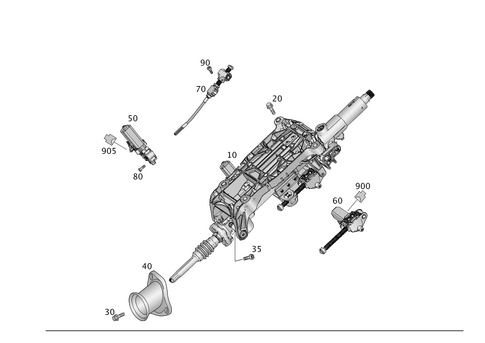 Steering Column Tube and Steering Shaft for 2017 Mercedes-Benz GLE550e #0