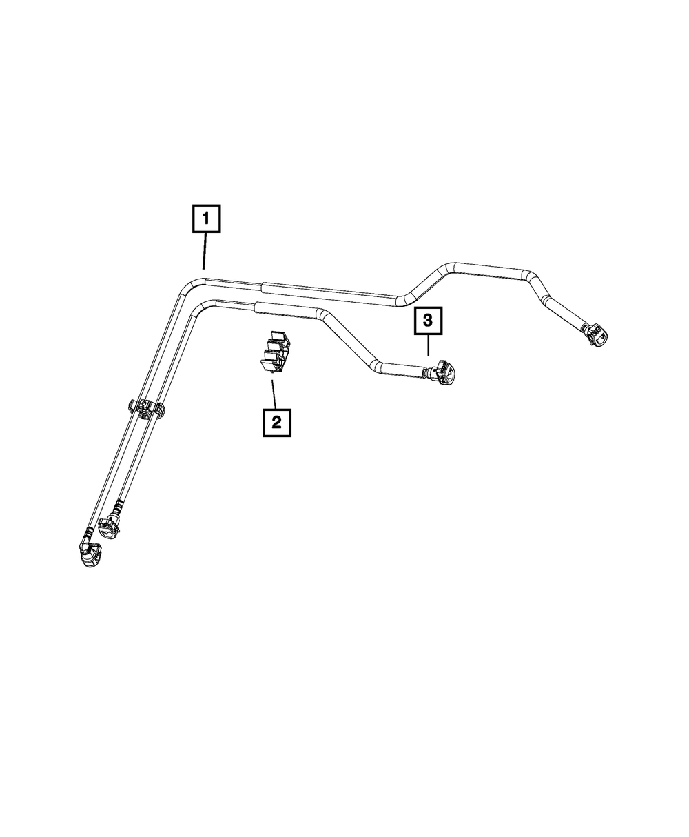 Fuel Vapor Tube Assembly - Mopar (68320965AA)