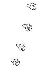 90651SED901 - Body: Object Sensor Clip for Honda: Odyssey Image