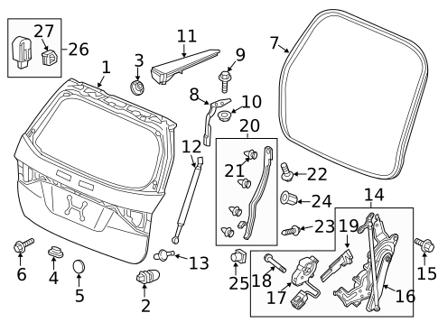 Liftgate for 2016 Honda Odyssey #1