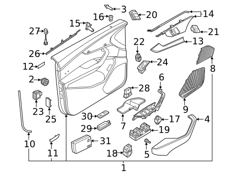 Front Door for 2023 Audi RS5 Sportback #1