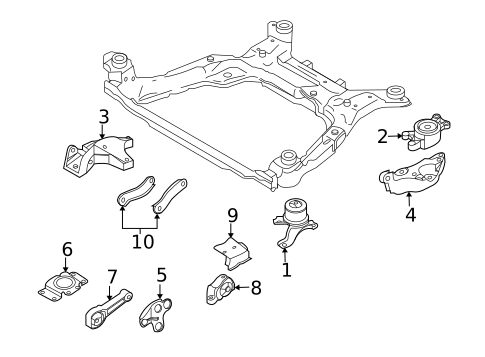 Engine & Trans Mounting for 2008 Volvo XC70 #0