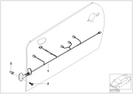 61126975044 - Vehicle Electrical System: Cable Harness, Door, Left for Mini Image