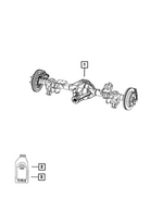 68272089AL - Differential and Drive Line: Rear Complete Axle Assembly for Mopar Image