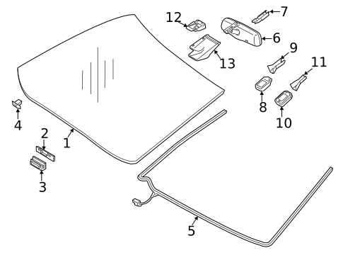 Wipers for 2013 Lexus ES300h #1